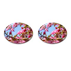 Crab Apple Blossoms Cufflinks (oval) by FunnyCow