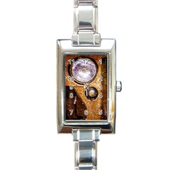 Vintage Off Roader Car Headlight Rectangle Italian Charm Watch by FunnyCow