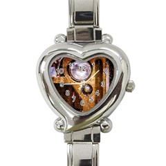 Vintage Off Roader Car Headlight Heart Italian Charm Watch by FunnyCow