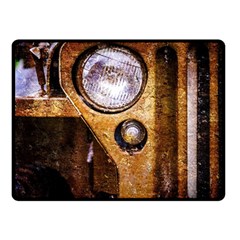 Vintage Off Roader Car Headlight Double Sided Fleece Blanket (small)  by FunnyCow