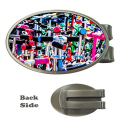 Time To Choose A Scooter Money Clips (oval)  by FunnyCow