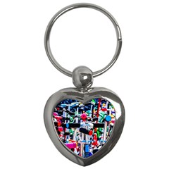 Time To Choose A Scooter Key Chains (heart)  by FunnyCow