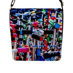 Time To Choose A Scooter Flap Messenger Bag (l)  by FunnyCow