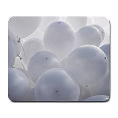 White Toy Balloons Large Mousepads by FunnyCow