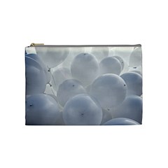 White Toy Balloons Cosmetic Bag (medium) by FunnyCow