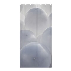 White Toy Balloons Shower Curtain 36  X 72  (stall)  by FunnyCow