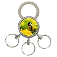 Tomtit Bird Dressed To The Season 3-ring Key Chains by FunnyCow