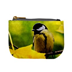 Tomtit Bird Dressed To The Season Mini Coin Purses by FunnyCow