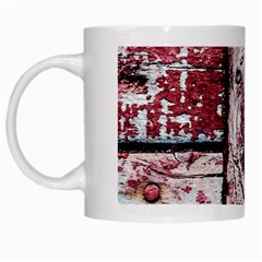 Abstract Art Of Grunge Wood White Mugs by FunnyCow