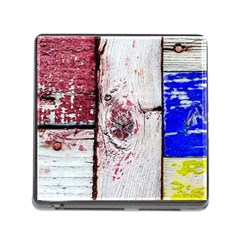 Abstract Art Of Grunge Wood Memory Card Reader (square 5 Slot)