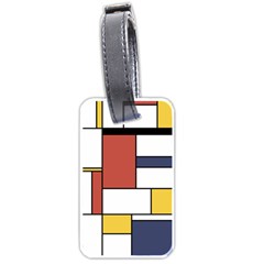 Neoplasticism Style Art Luggage Tags (one Side)  by FunnyCow