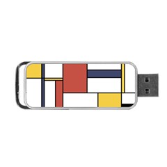 Neoplasticism Style Art Portable Usb Flash (one Side) by FunnyCow