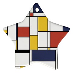 De Stijl Abstract Art Ornament (star) by FunnyCow
