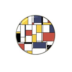 De Stijl Abstract Art Hat Clip Ball Marker (10 Pack) by FunnyCow