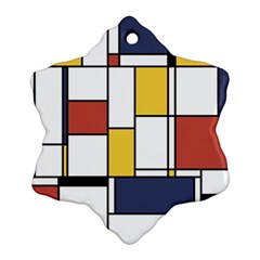 De Stijl Abstract Art Ornament (snowflake) by FunnyCow