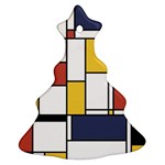 De Stijl Abstract Art Christmas Tree Ornament (Two Sides) Back