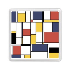De Stijl Abstract Art Memory Card Reader (square) by FunnyCow