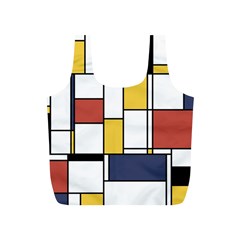 De Stijl Abstract Art Full Print Recycle Bags (s)  by FunnyCow