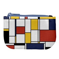 De Stijl Abstract Art Large Coin Purse by FunnyCow