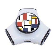 Abstract Art Of Avant Garde 3-port Usb Hub by FunnyCow