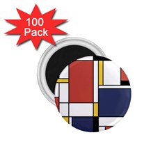 Abstract Art Of De Stijl 1 75  Magnets (100 Pack)  by FunnyCow