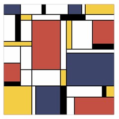 Abstract Art Of De Stijl Large Satin Scarf (square) by FunnyCow