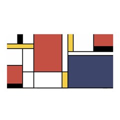 Abstract Art Of De Stijl Satin Wrap by FunnyCow