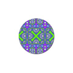 Purple Green Shapes                                        Golf Ball Marker