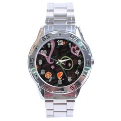 Hearts Stainless Steel Analogue Watch by snowwhitegirl