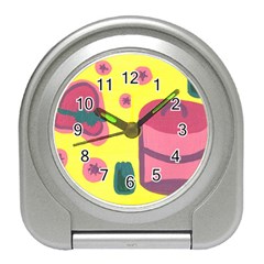Candy Pink Hat Travel Alarm Clock