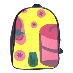 Candy Pink Hat School Bag (xl)