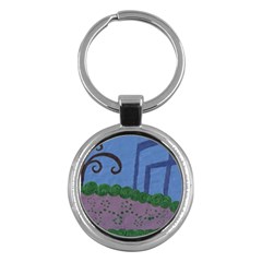 Purple Shoe Key Chains (round)  by snowwhitegirl