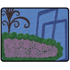 Purple Shoe Double Sided Fleece Blanket (medium) 