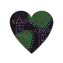 Christmas Hearts Heart Magnet by snowwhitegirl