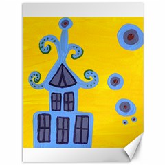 Blue House Canvas 36  X 48   by snowwhitegirl