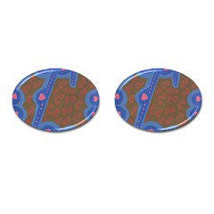 Hair Salon Floor Cufflinks (oval)