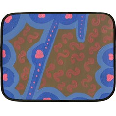 Hair Salon Floor Double Sided Fleece Blanket (mini) 