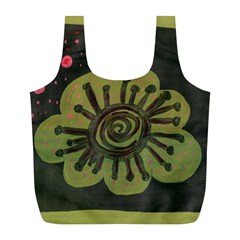 Flower Spitting Out Pink Pollen Full Print Recycle Bags (l)  by snowwhitegirl