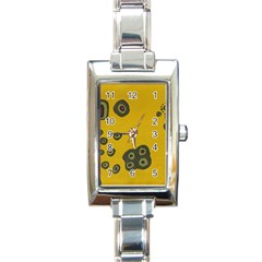 Peas Four Leaf Clover Rectangle Italian Charm Watch by snowwhitegirl