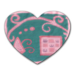 A Pink Dream Heart Mousepads