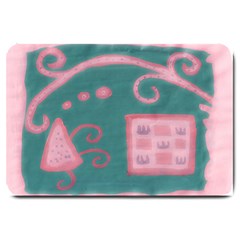 A Pink Dream Large Doormat  by snowwhitegirl