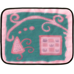 A Pink Dream Double Sided Fleece Blanket (mini)  by snowwhitegirl