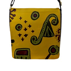 Indian Violin Flap Messenger Bag (l) 