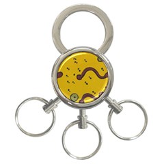 Swimming Worms 3-ring Key Chains