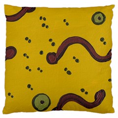 Swimming Worms Large Cushion Case (one Side)