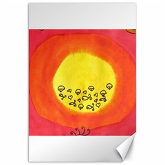 Red Sun Canvas 20  X 30  