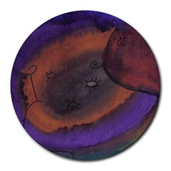 The Black Whole Egg Round Mousepads