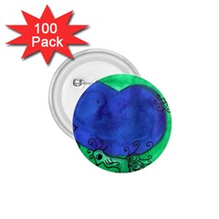 Peacocks 1 75  Buttons (100 Pack) 