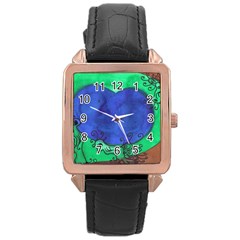 Peacocks Rose Gold Leather Watch 