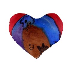 Creepy Castle Standard 16  Premium Heart Shape Cushions